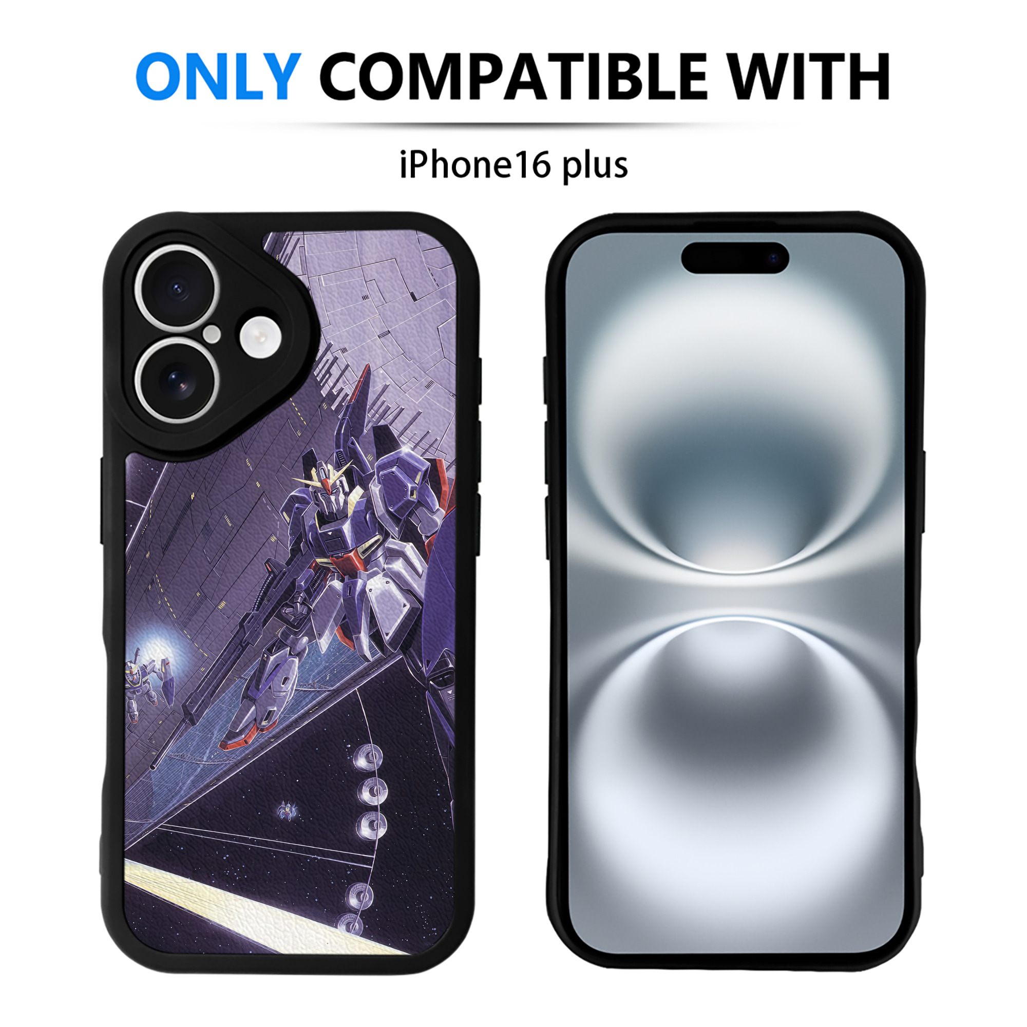 （画像用） 機動戦士ガンダム Mobile Suit Gundam 【iPhone 16シリーズ対応】シリコンスマホケース（レザー調） 材質：シリコン